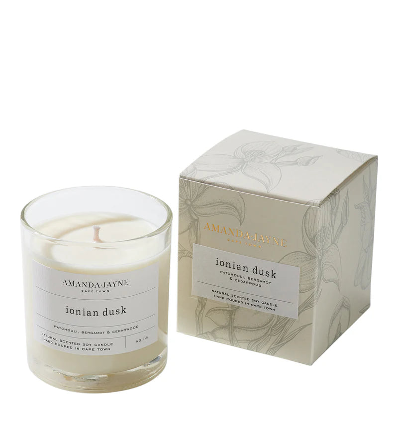 Amanda + Jayne Glass Collection Candles: Ionian Dusk