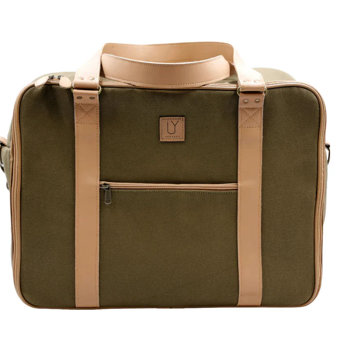 IY Apparel Overnight Bag with Leather Handles