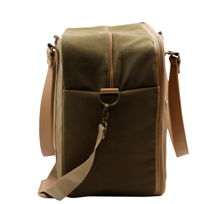 IY Apparel Overnight Bag with Leather Handles