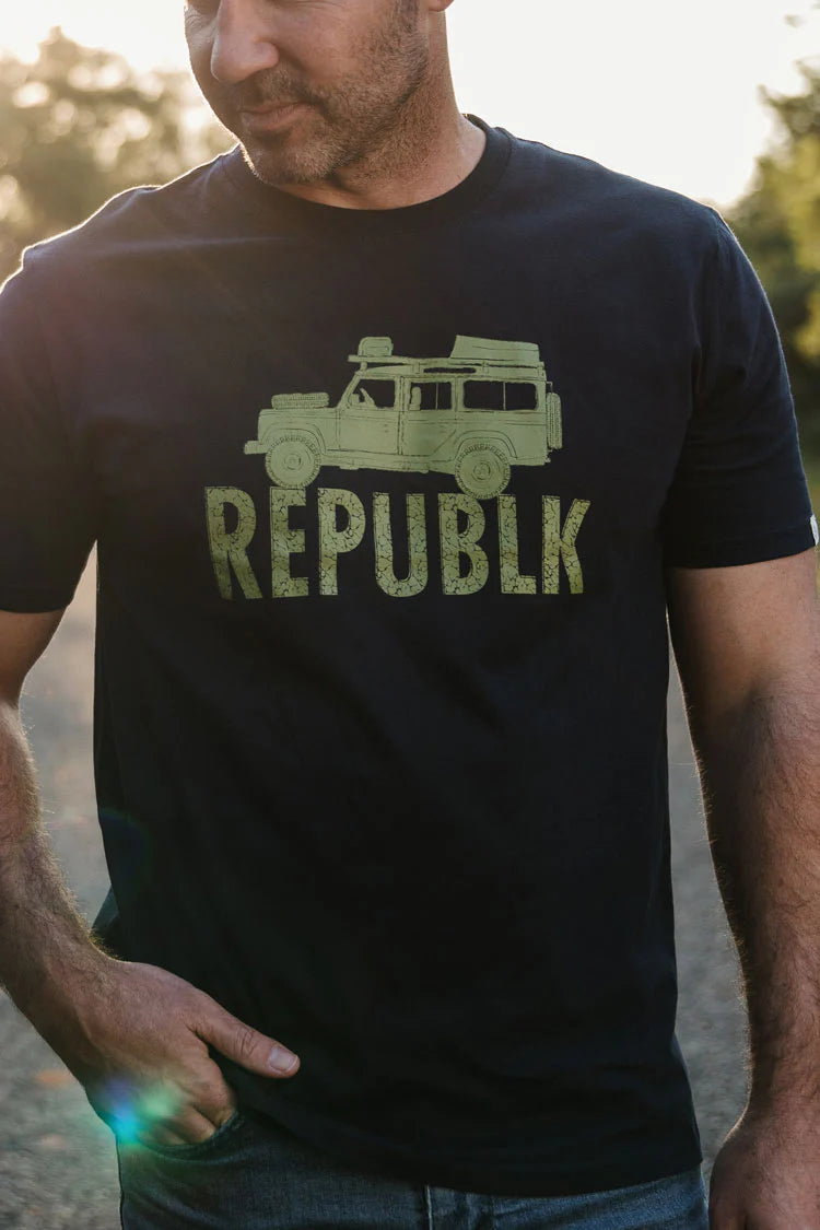 Republk Kingsley Holgate T-shirt - Green Landrover