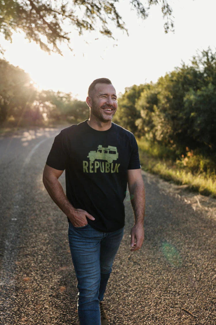 Republk Kingsley Holgate T-shirt - Green Landrover