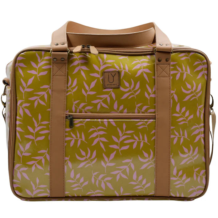 IY Apparel Overnight Bag with Leather Handles