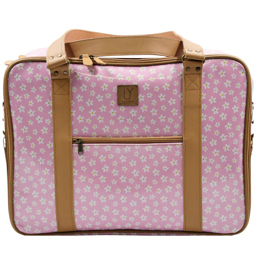 IY Apparel Overnight Bag with Leather Handles