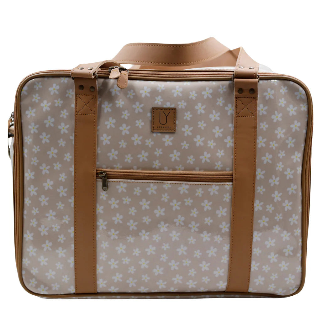 IY Apparel Overnight Bag with Leather Handles