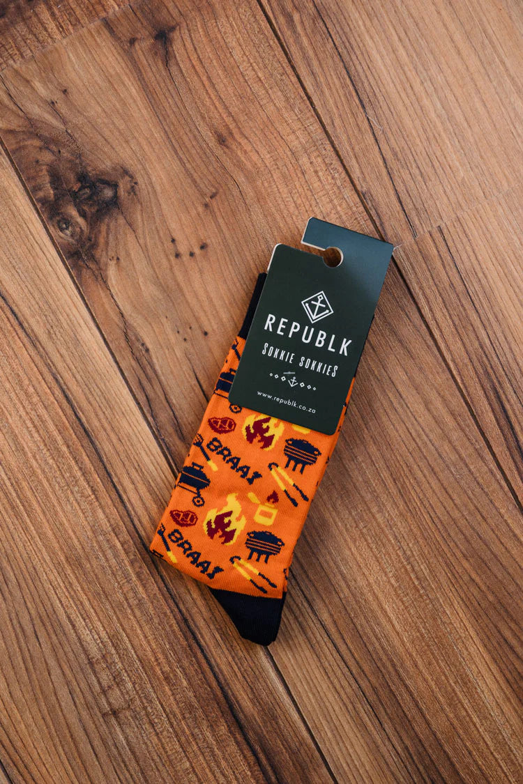 Republk Sokkie Sokkies Braai - Orange