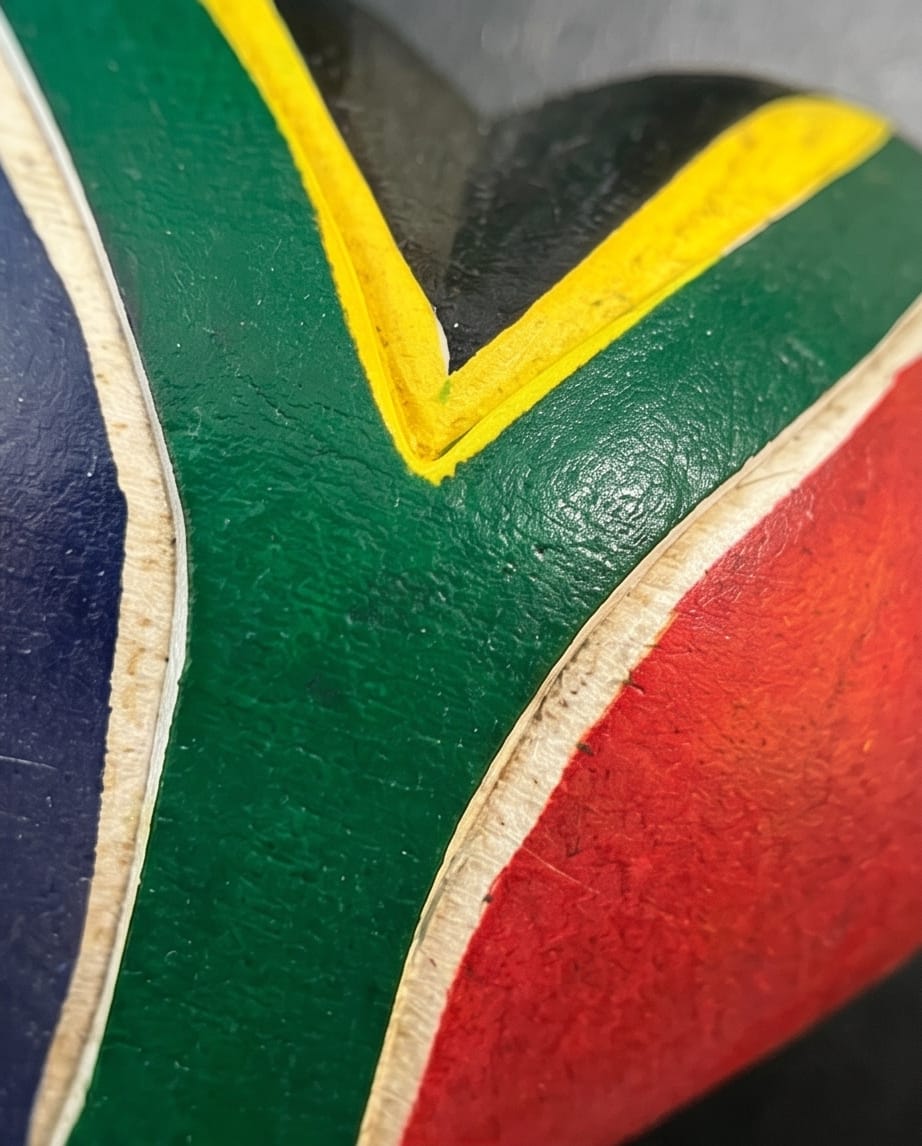 SA Flag Heart Fridge Magnet