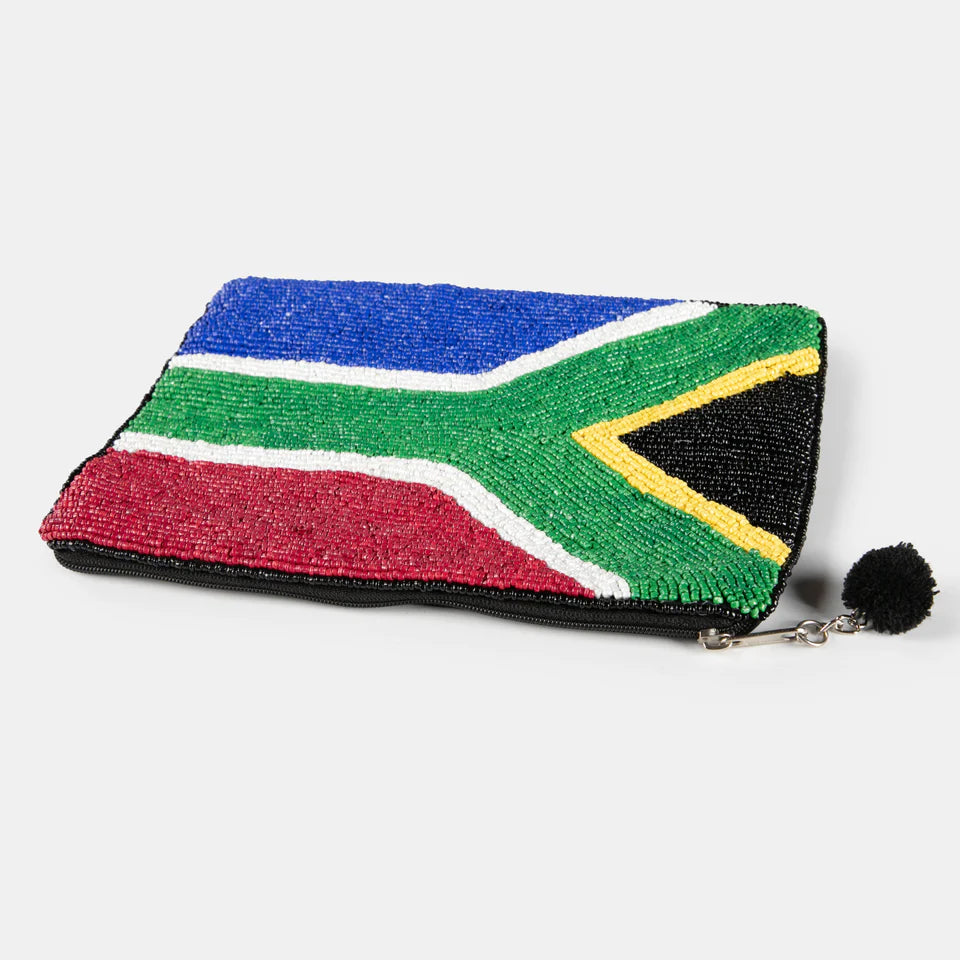 South African Flag Beaded Purse - Medium