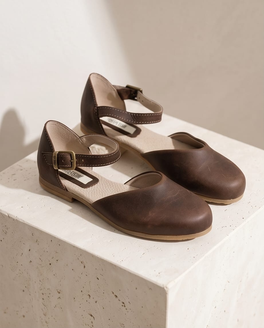Esthé Leather Court Shoe