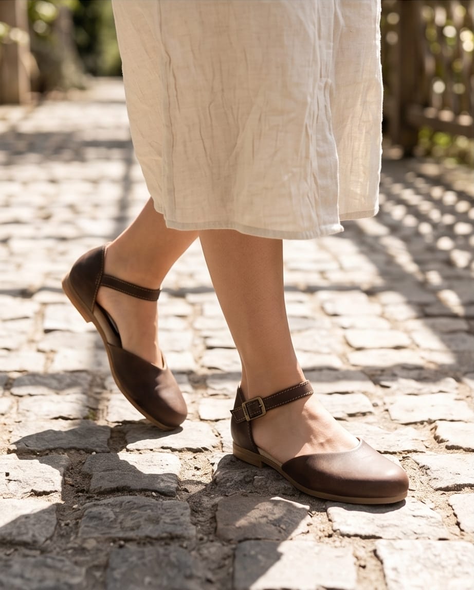 Esthé Leather Court Shoe