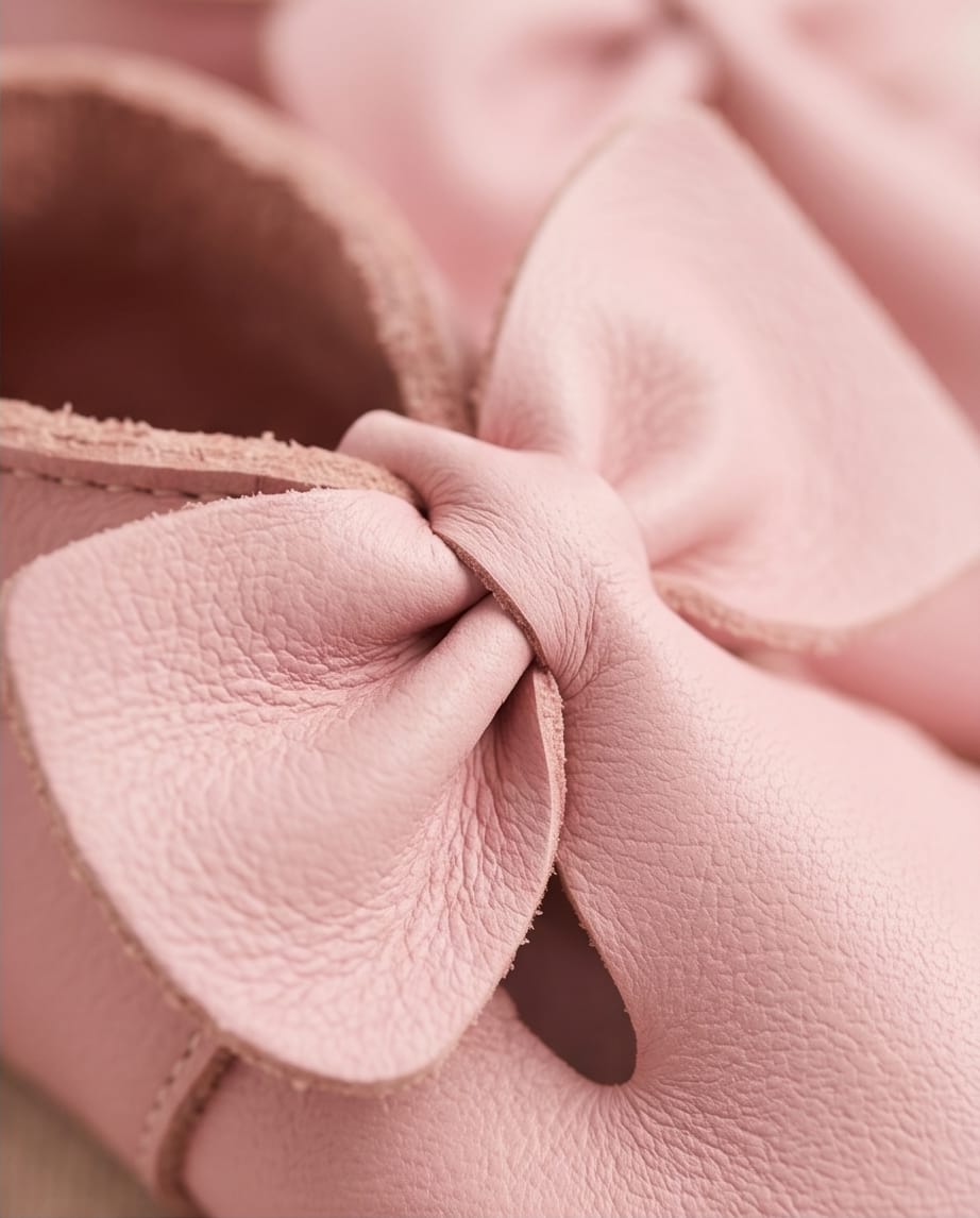 Esthe Leather Baby Shoes - Baby Bow