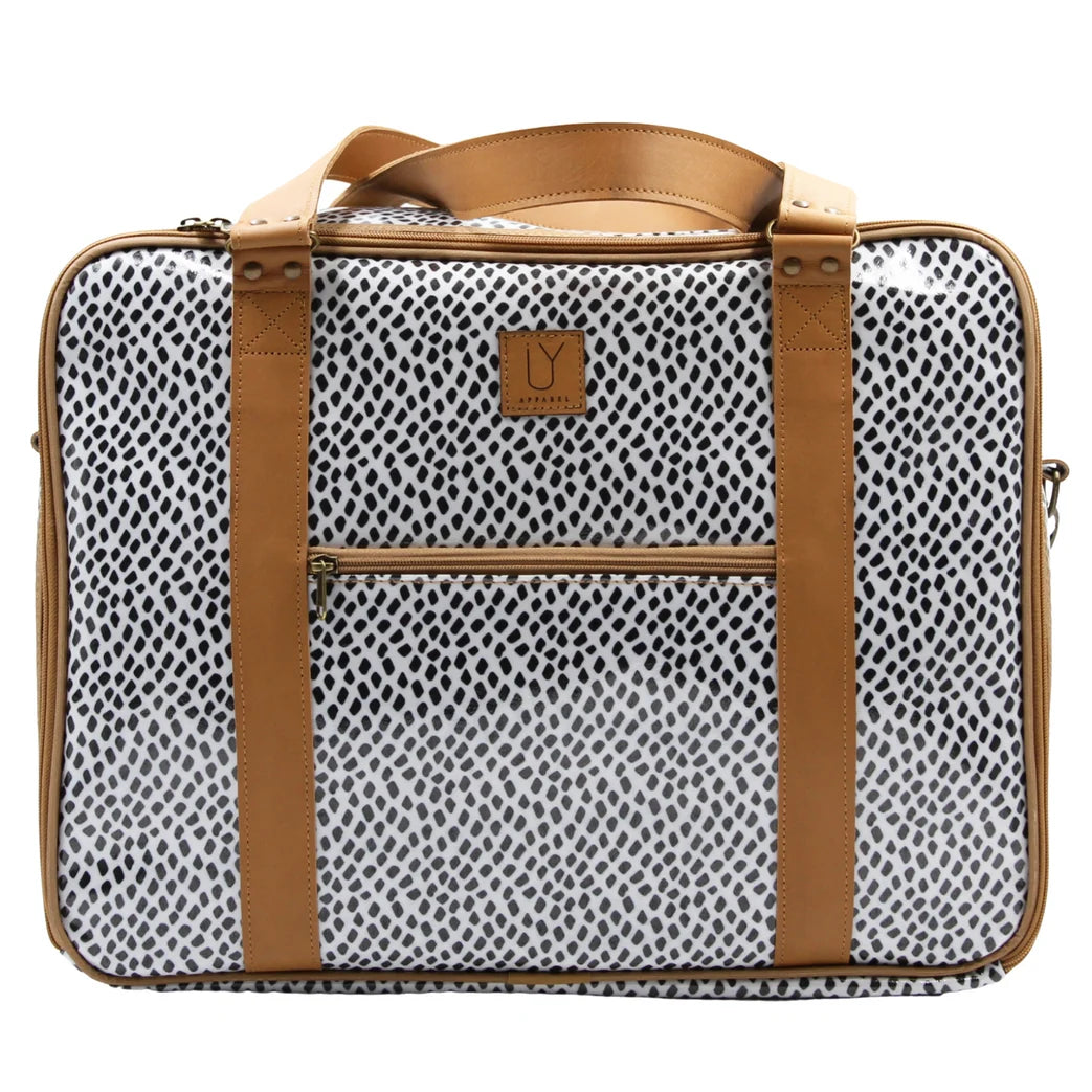 IY Apparel Overnight Bag with Leather Handles