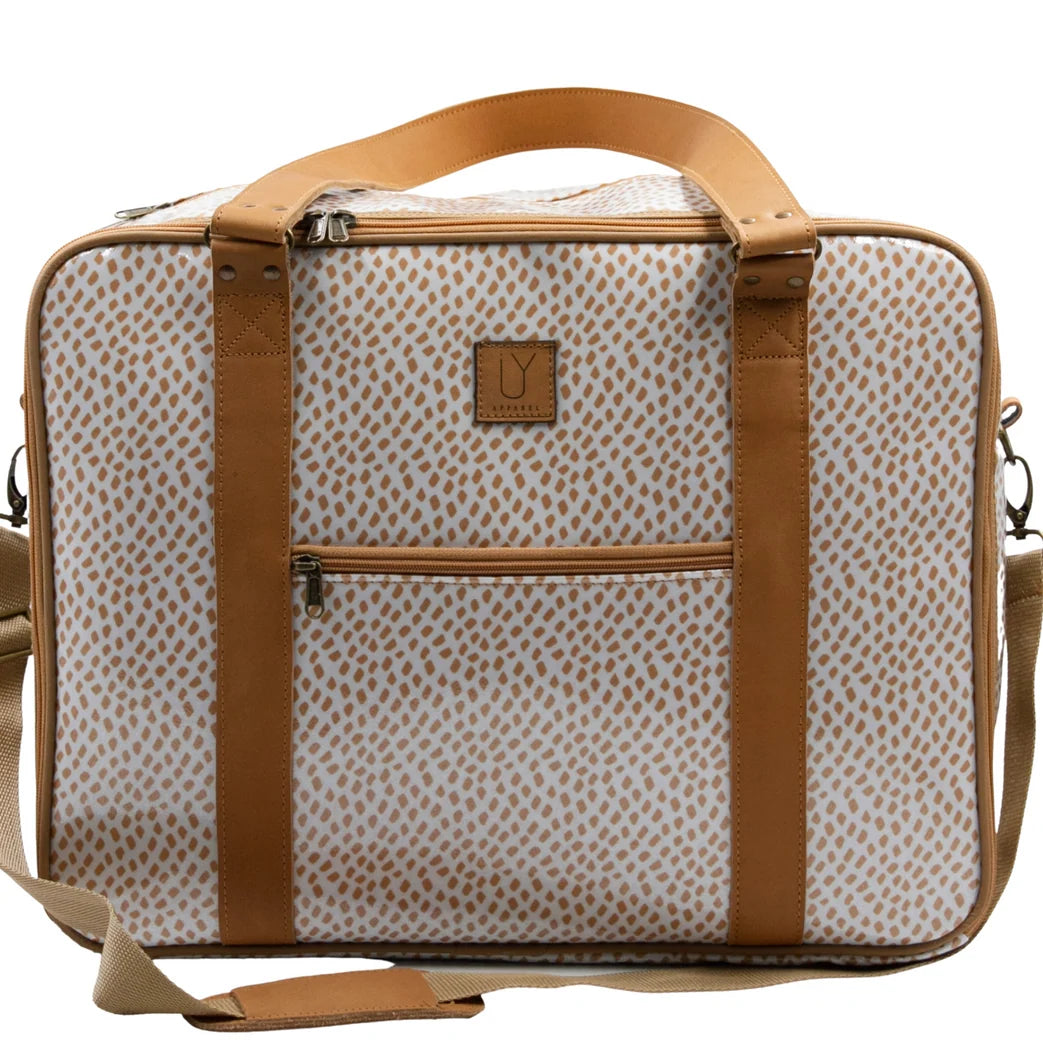 IY Apparel Overnight Bag with Leather Handles