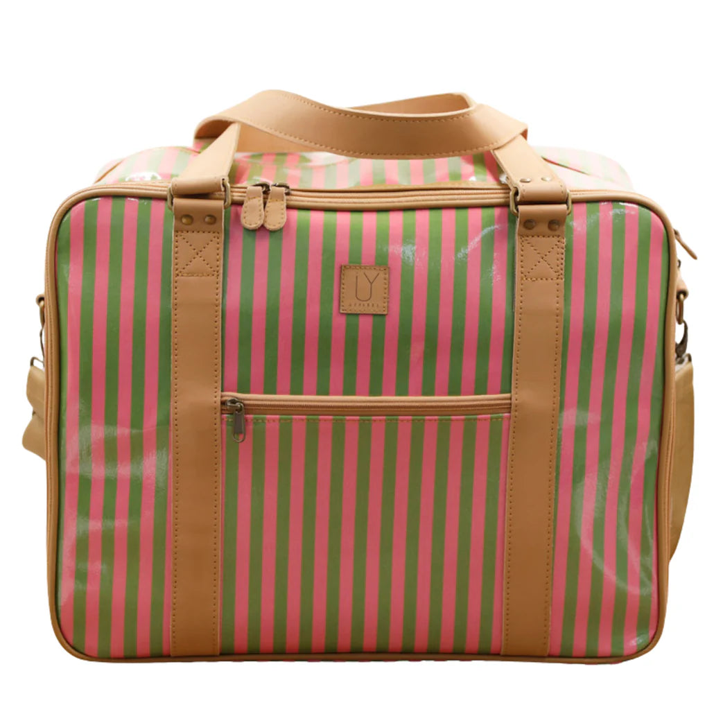 IY Apparel Overnight Bag with Leather Handles