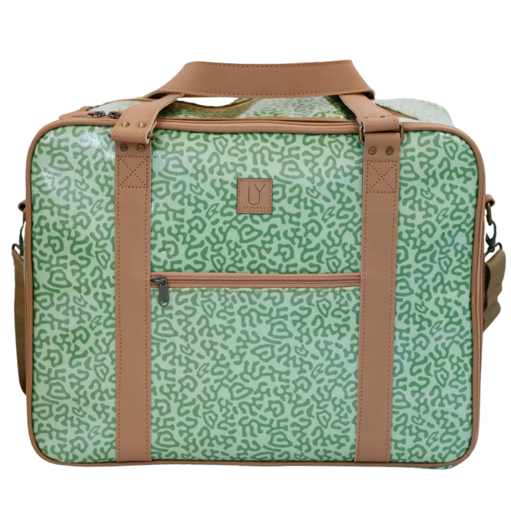 IY Apparel Overnight Bag with Leather Handles