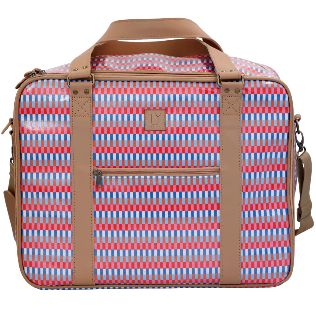 IY Apparel Overnight Bag with Leather Handles