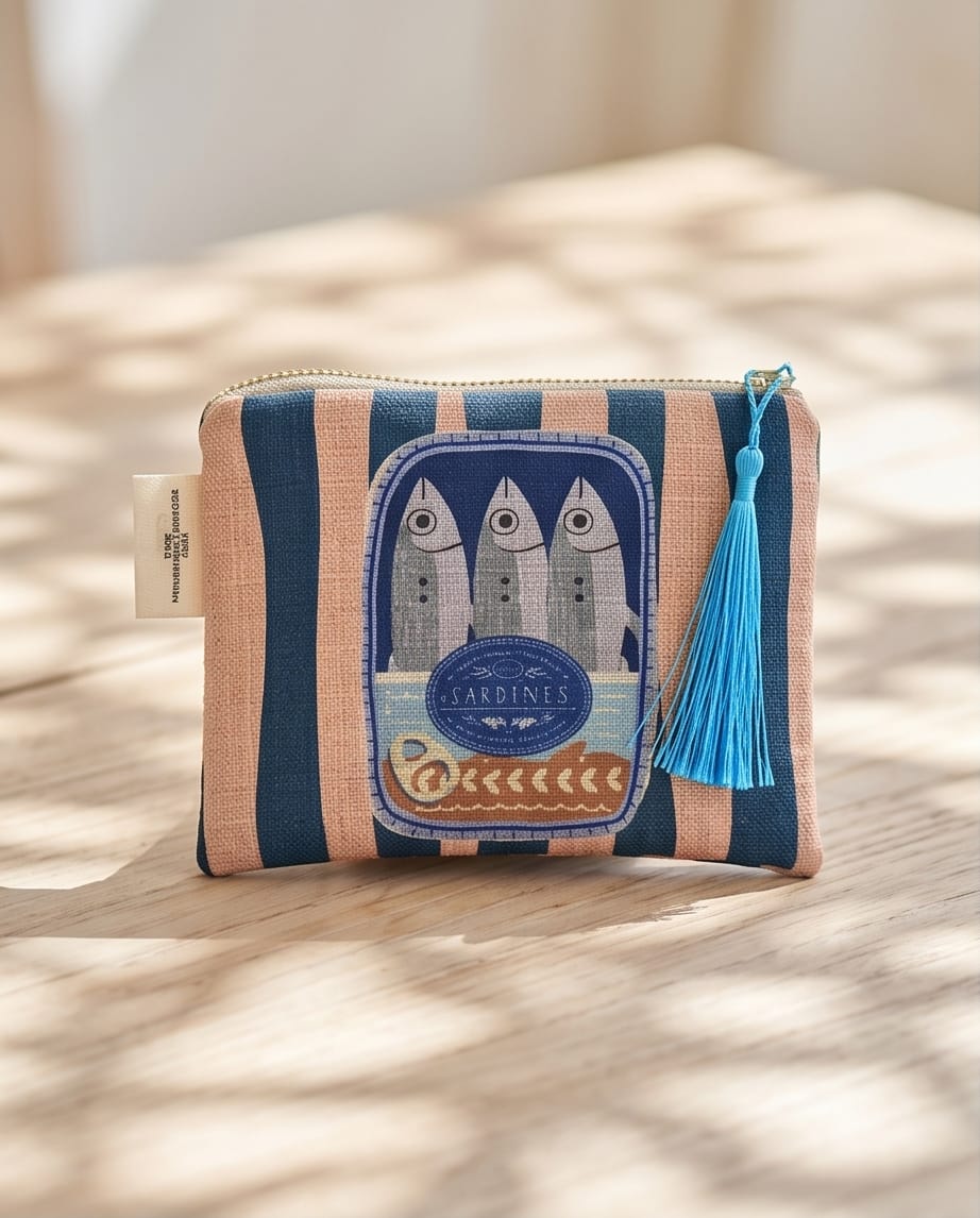 Natural Selection Med Sardines Coin Purse